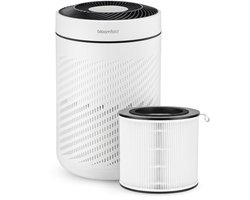 Bloomfold Luchtreiniger Whisper - Air Purifier - Luchtreiniger voor Slaapkamer & Woonkamer - HEPA 13 filter + koolstoffilter - Fluisterstil (25 dB) tegen Pollen - Luchtreiniger Huisdieren