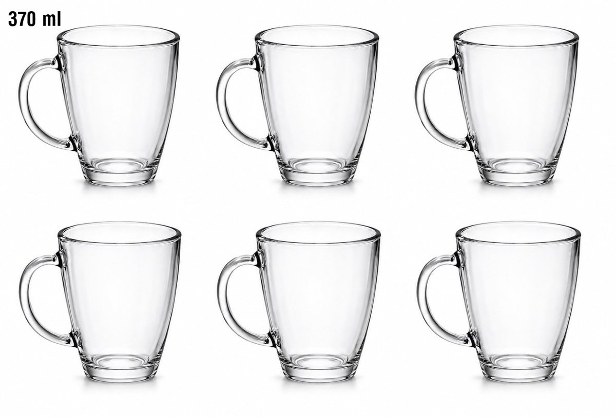 Bol.com Luxe Theeglazen Set – 6 Stuks - Premium Kwaliteit - Theeglas – Theekopjes – Set van 6 – Theeglas – Glas – Theeglazen met... aanbieding