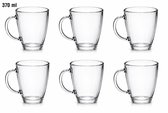 Set de Verres à thé de Luxe - 6 pièces - FIELDA - 310 ml - Qualité Premium - Verre à thé - Tasses à thé - Set de 6 - Verre à thé - Glas - Verres à thé avec oreille/poignée