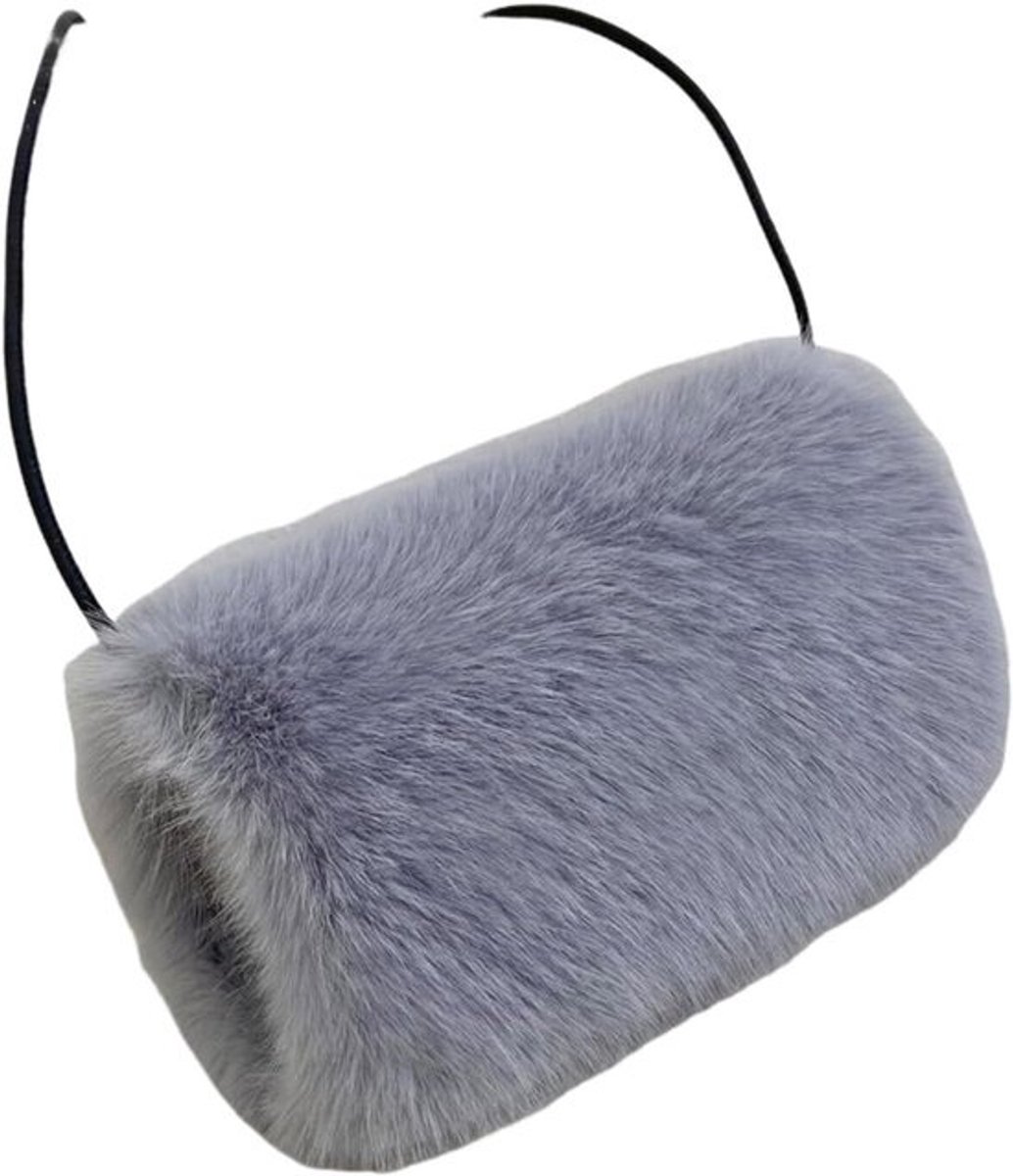 Dames Handwarmer - Pluche Pouch - Winterse Warmte - Batterijvrij Ontwerp - 30 cm Lengte - Bruin