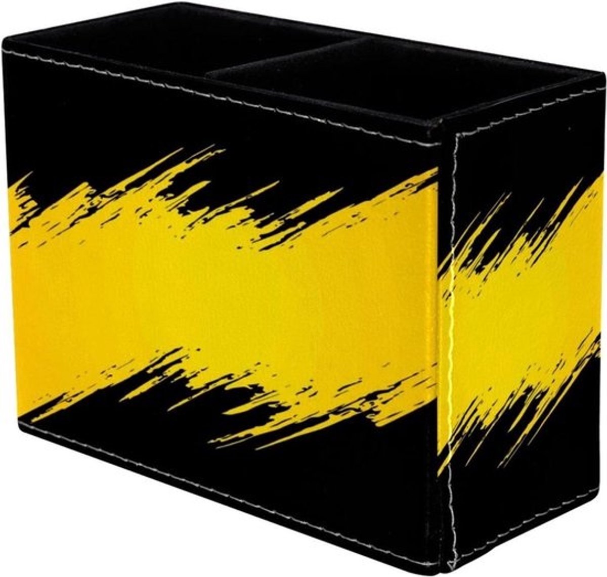 Bureau Organizer - Pennenhouder Potloodhouder - Bureau Opruimen - 2 Compartimenten - 59 x 43 inch - Zwart Geel