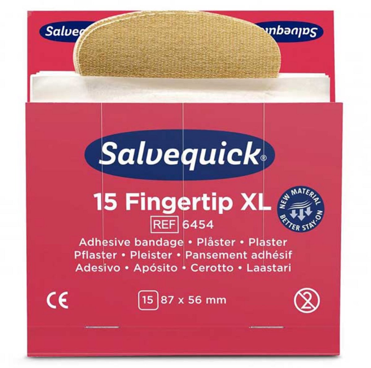 Navulling Salvequick XL vingertoppleisters - 15 pleisters