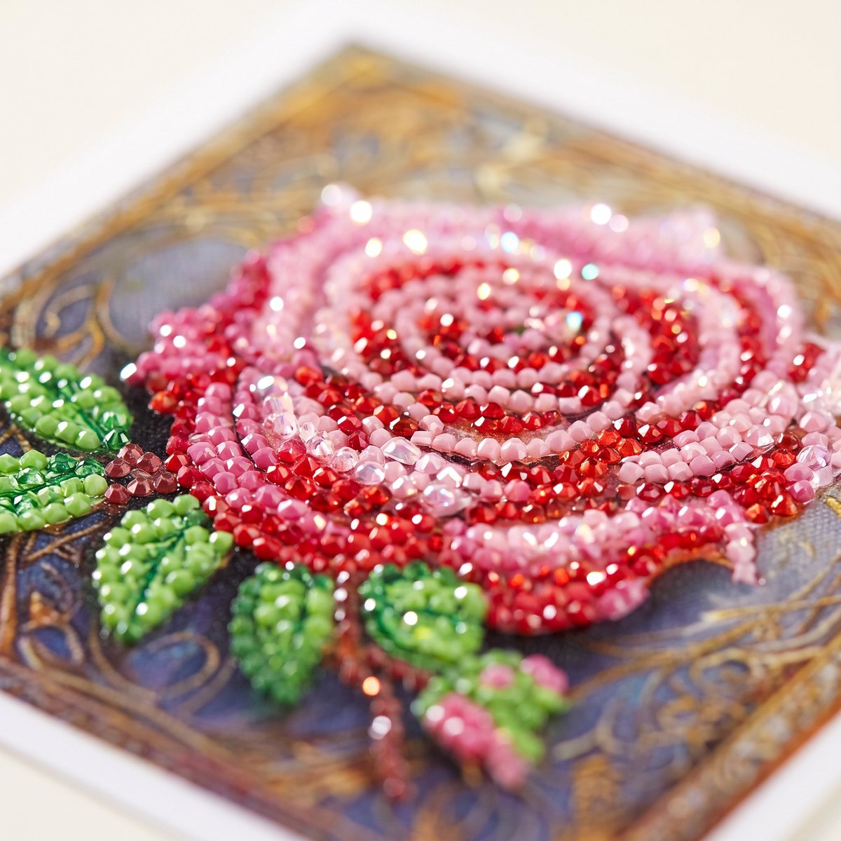 Huntex Diamond Painting Kaarten - 12 Wenskaarten met Enveloppen - Compleet Hobbypakket voor Volwassenen en Kinderen - Bloemen, Vogels en Vlinders — afbeelding 2