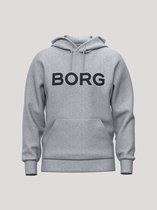 Björn Borg Essential 3 Hoodie Heren Trui met Capuchon Mannen - Katoen - Lichtgrijs - Maat L