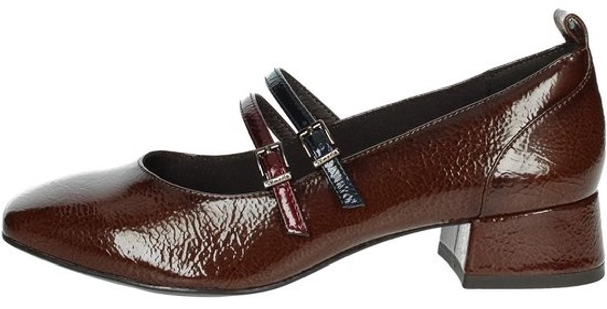 Elegante Dames Pumps met Vierkante Neus en Dubbele Gespsluiting