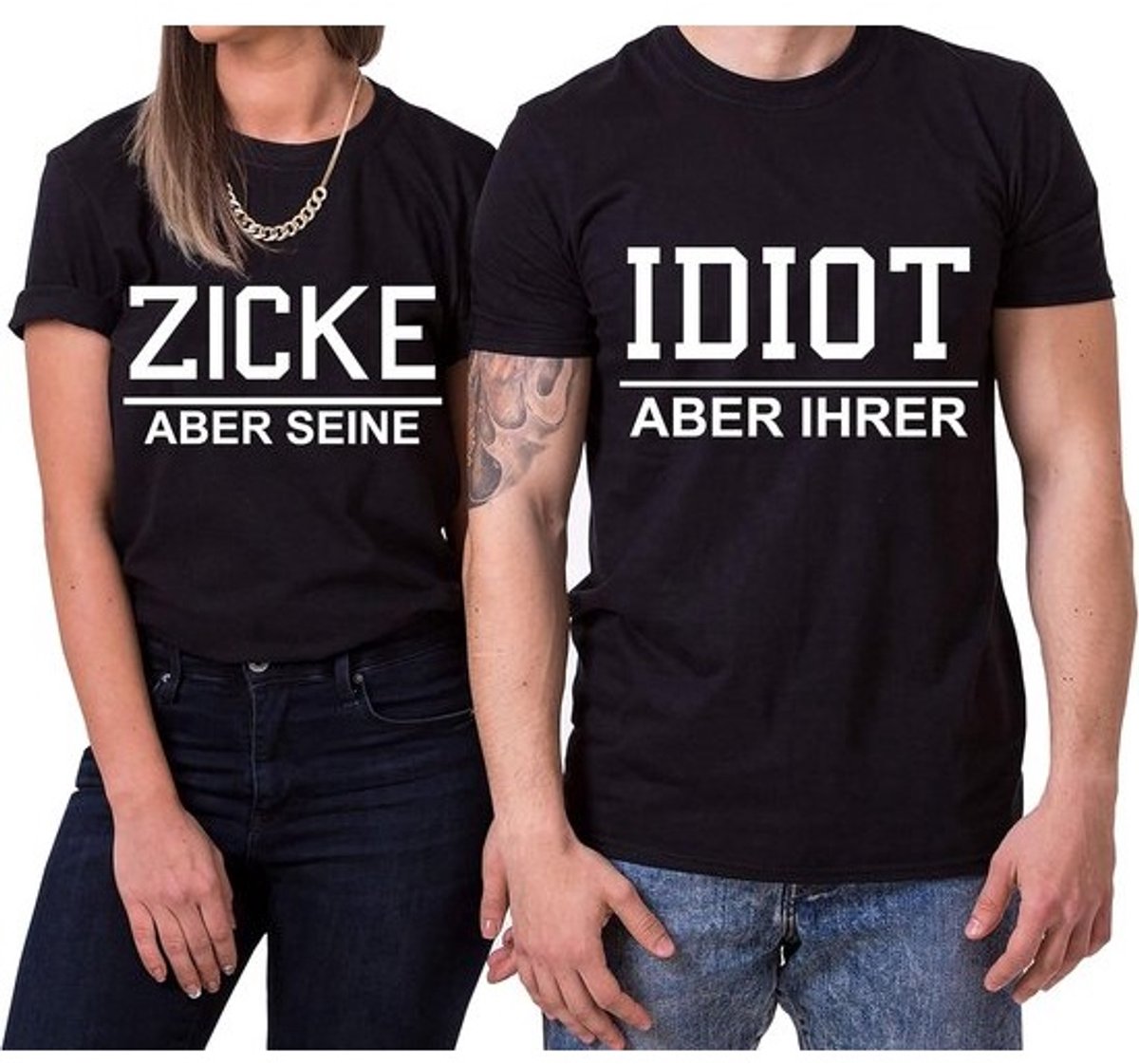 Partner T-Shirt Valentijnsdag voor Dames en Heren - Statement Shirt Katoen