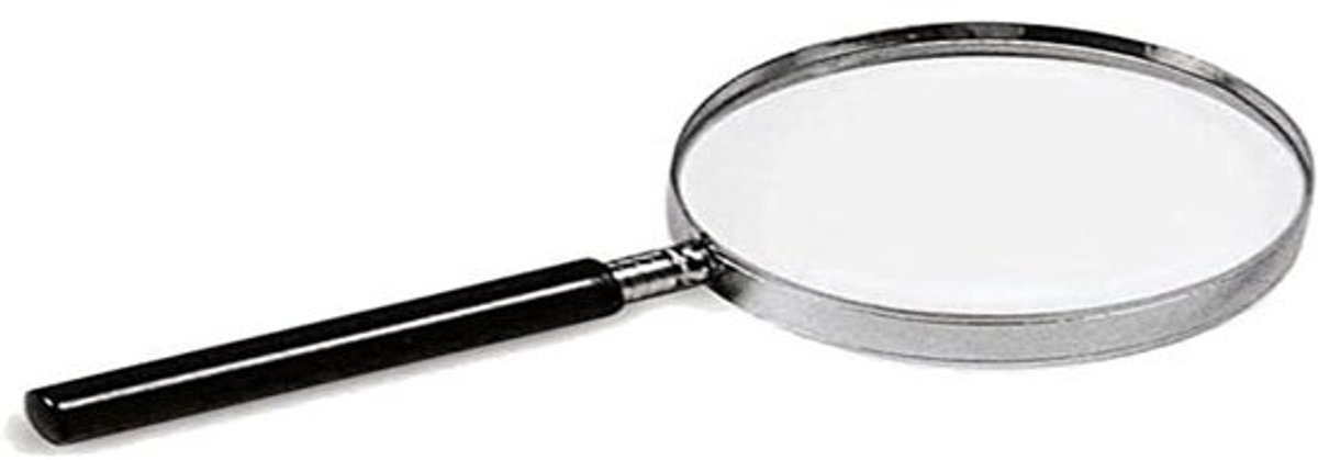 Vergrootglas Met Handvat - Leesloep - Gedetailleerd Lezen - Stevige ABS Greep - Diameter 6.5 cm - Zwart