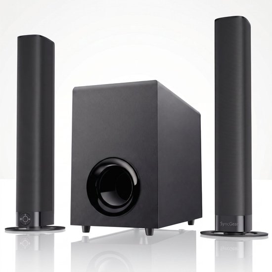 SyncGear 2-in-1 Soundbar met Subwoofer 130W Bluetooth 5.3