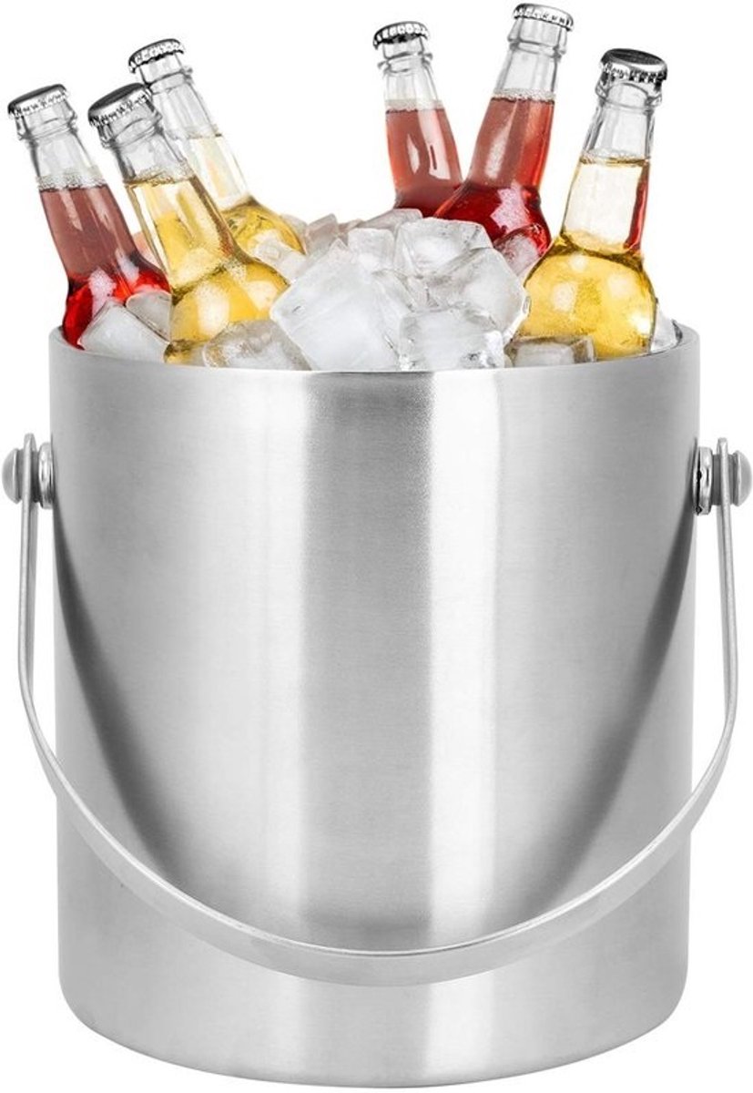 2L Dubbelwandige IJsemmer met Hoge Capaciteit - Geïsoleerde Champagne-emmer