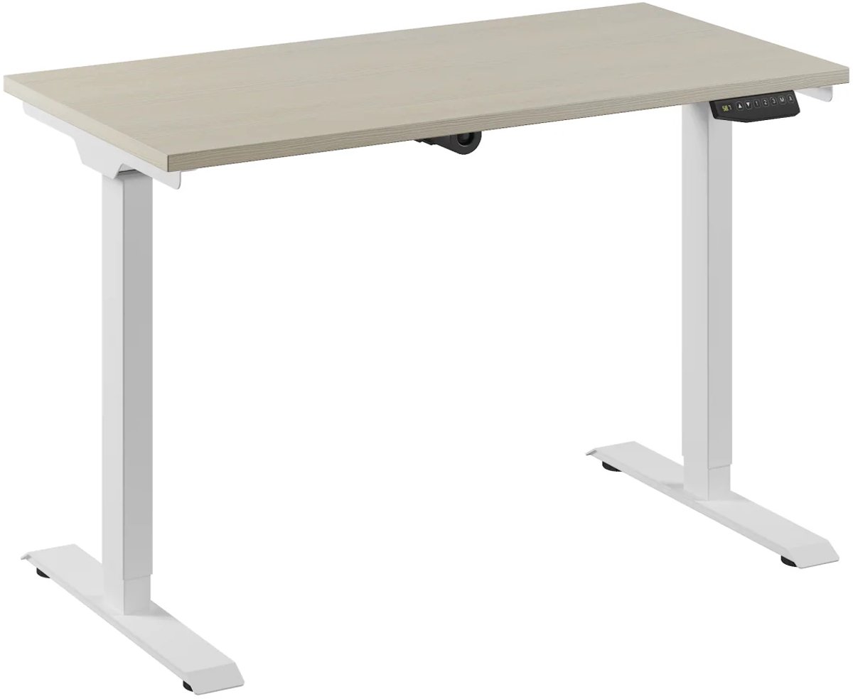 Bureau Adjust 1 Plus QA 120x60 Wit/Ahorn