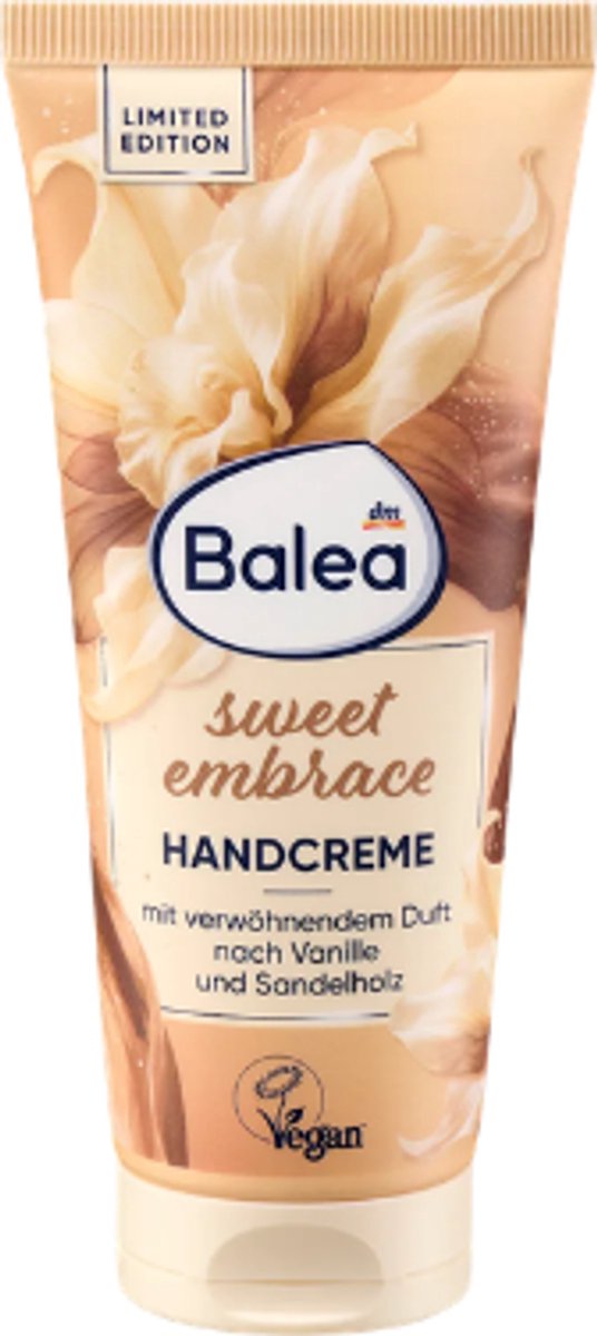 Balea Handcrème Sweet Embrace | 1x 100 ml - Zoete geur - Vanilla & Sandelwood | Soepel en Zachte Huid - Limited Edition 2026
