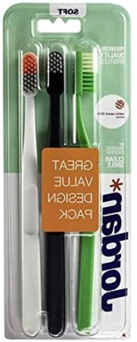 Tandenborstel Set - Mondverzorging - Dagelijkse Hygiëne - Nylon Borstelharen - 3 Stuks - Blauw