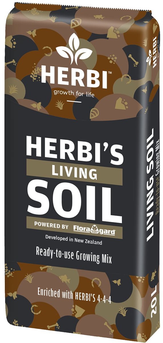 Herbi's Kweekgrond Living Soil turfvrij - 20 liter