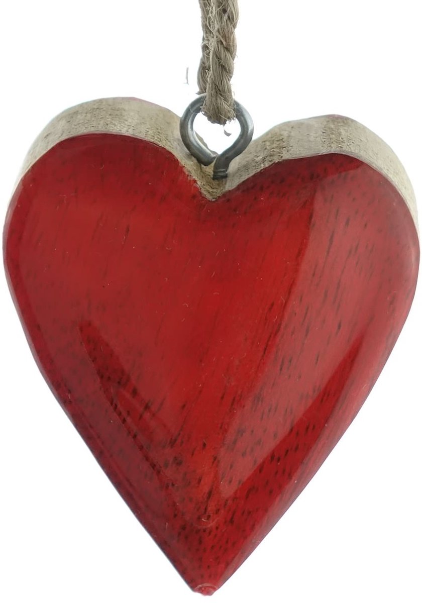 Gasper Kersthanger Massief Hart Rood & Naturel 6 cm - Hout