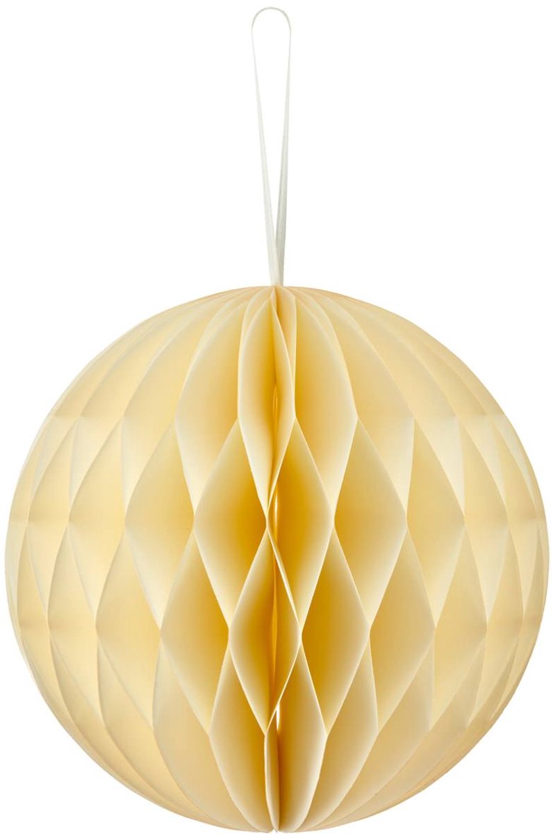Gasper Kersthanger bal naturel wit magneetsluiting Ø 20 cm