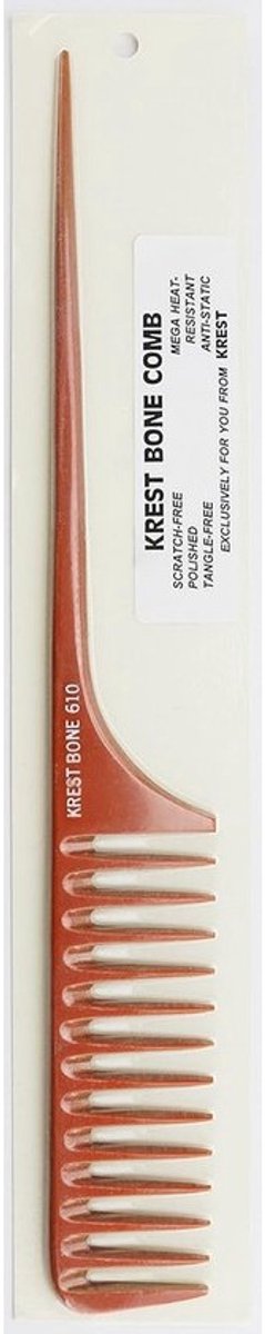 Professionele Kam - Styling Kam Ontklitter - Haar Stylen Snijden - Hittebestendig Brede Tanden - 11 1/2 Inch - Zwart