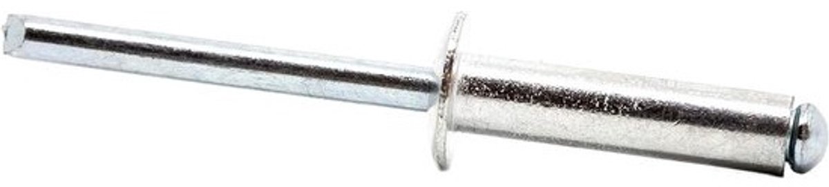 Blinde Klinknagels - Popnagels Dome Hoofd - Vastzetten Materialen - Aluminium/Stalen Schacht - 4.8mm x 20mm - Zilverkleurig