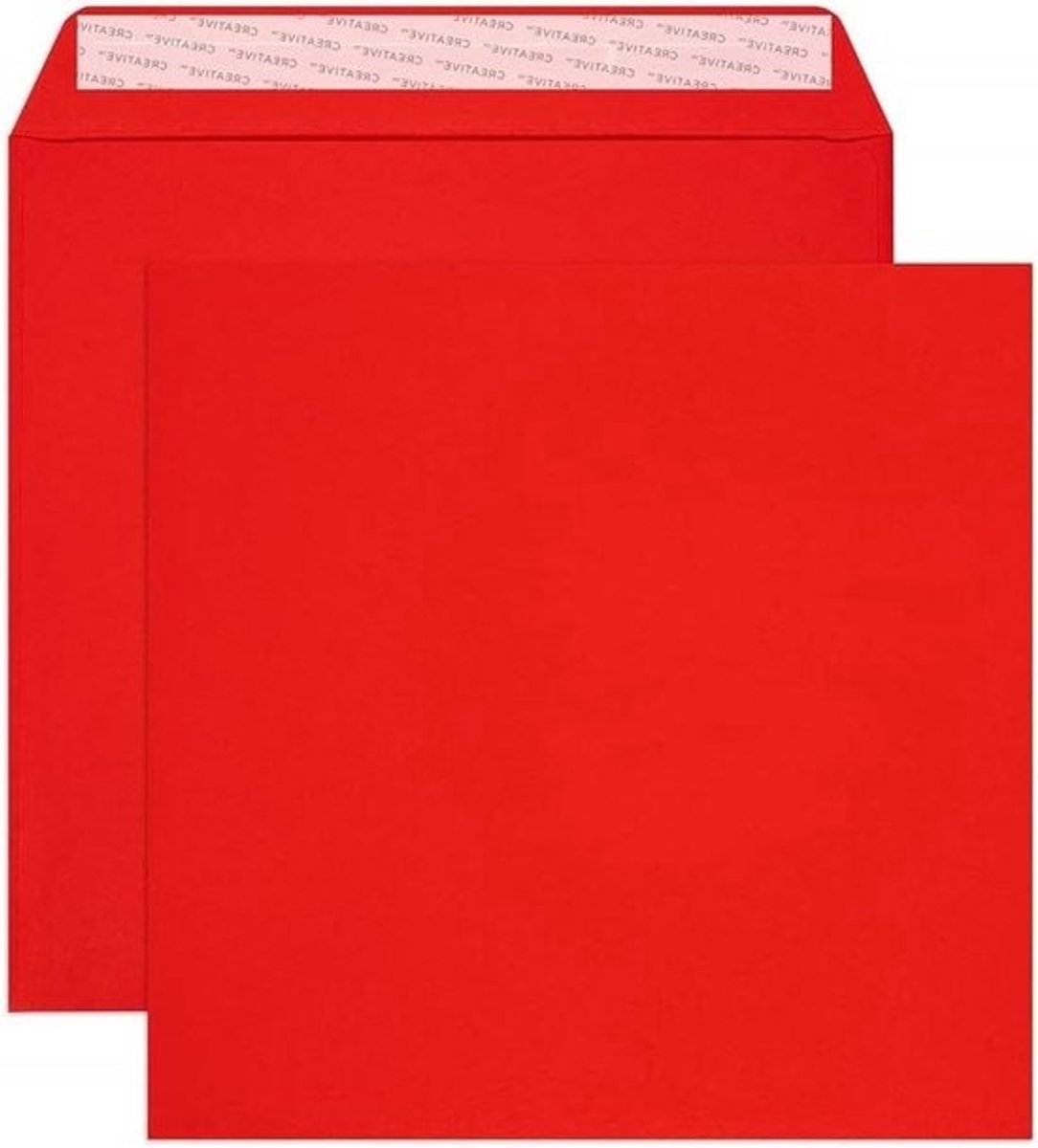 Enveloppen Vierkant - Portemonnee Enveloppen - Post Versturen - Peel and Seal - 220 x 220 mm - Rood