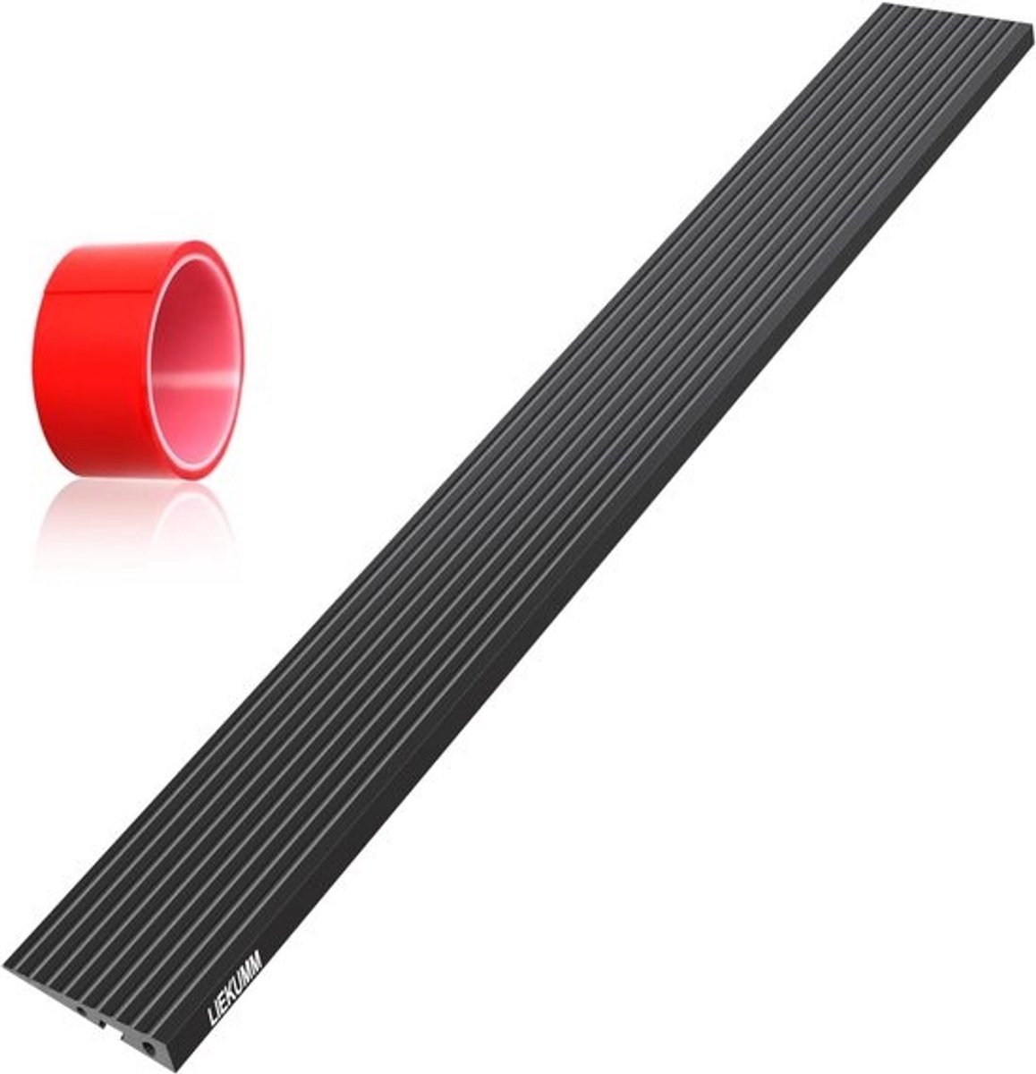 Verhoogde Drempelhelling PVC - 2 cm Hoog, Zwart - Geschikt voor Rolstoel en Scooter