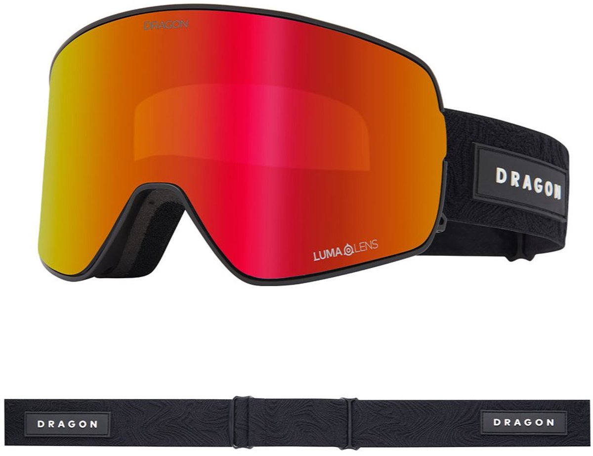 Dragon Alliance NFX2 Skibril - Vantas/Red Ionized & Light Rose