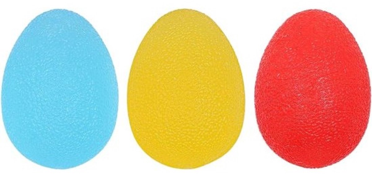 Hand Grip Trainers - Stressbal Set - Kracht Training - Ergonomisch Ontwerp - 3 Stuks - Multicolor