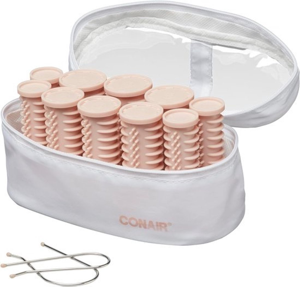 Compacte Set Hete Krulspelden met 10 Rollen en Clips voor Snelle Krullen