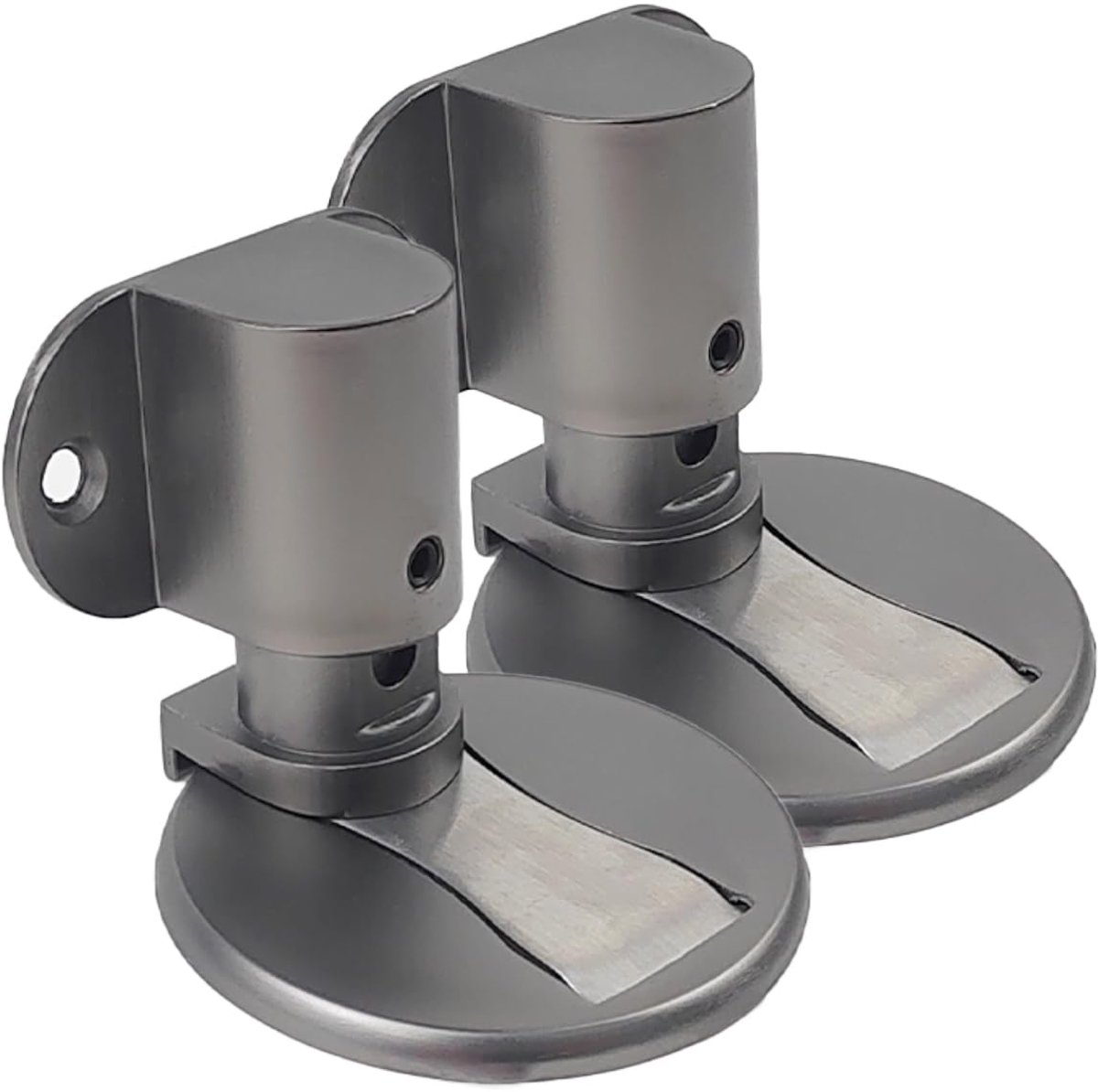 Onzichtbare Magnetische Deurstopper - Verstelbaar - Grijs - 2 stuks