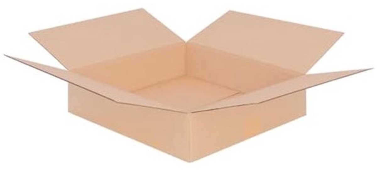 Vouwdozen 395 x 395 x 90 mm - Bruin (Buitenmaat 400 x 400 x 100 mm) - Verzenddozen voor Middelgrote Goederen - 25 Stuks