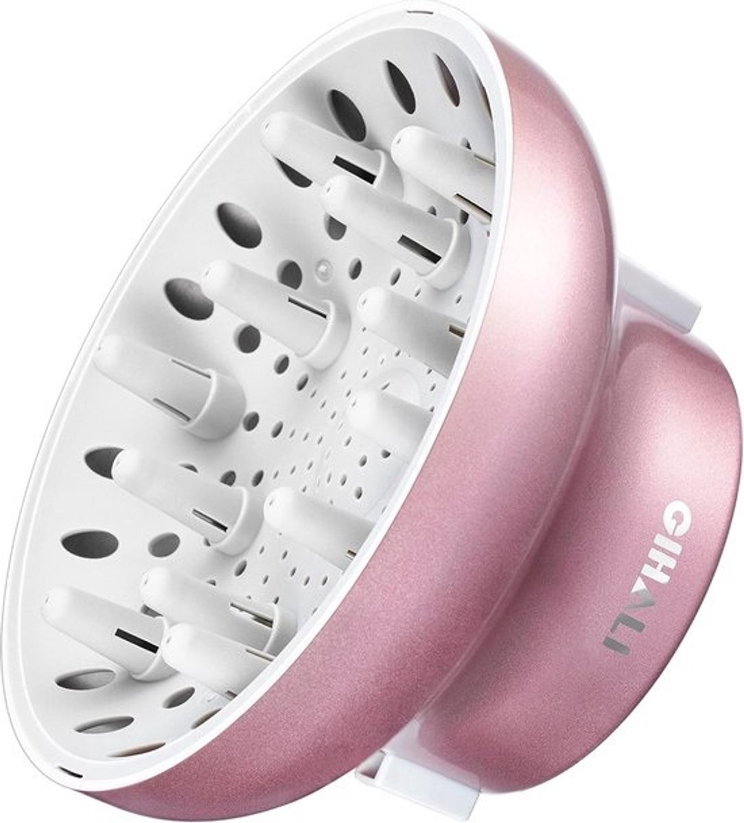 Universele Haardiffuser - Krul Diffuser - Krullend Haar Stylen - Gepatenteerde Flex Klem - 4.4-6.6 cm - Roségoud