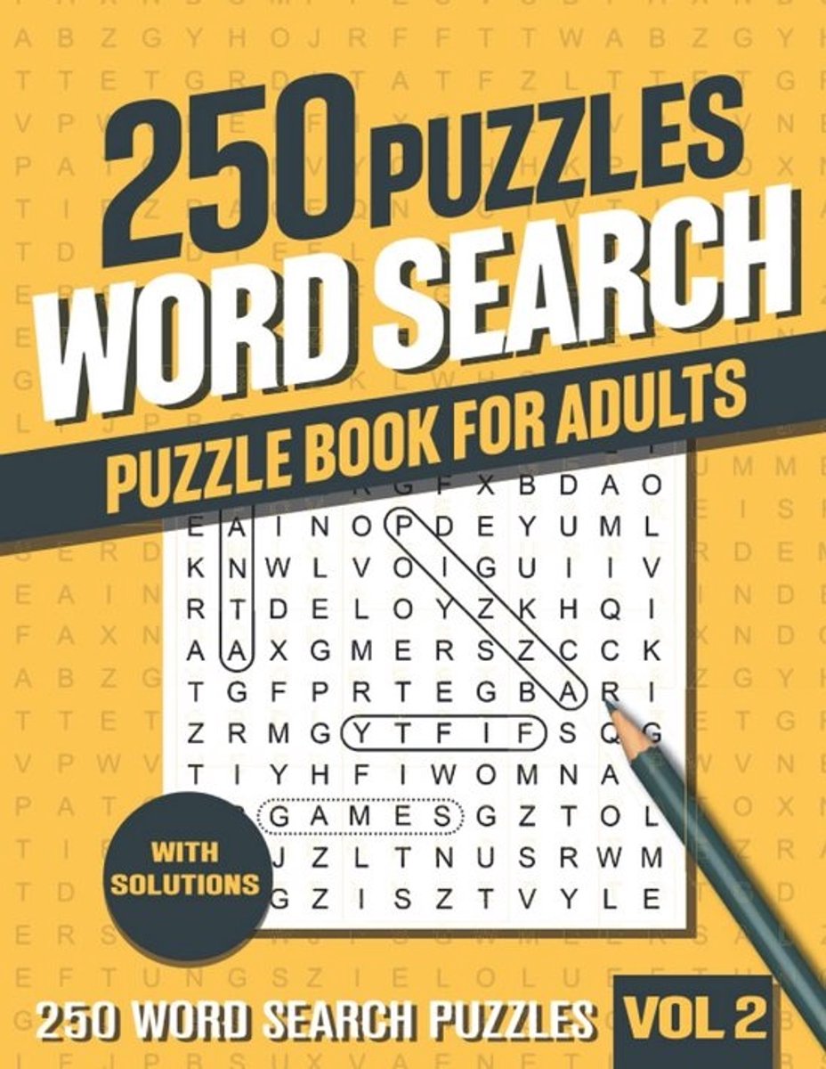 250 Woordzoekers Puzzelboek voor Volwassenen en Senioren: Groot Puzzelboek met Woordvindpuzzels