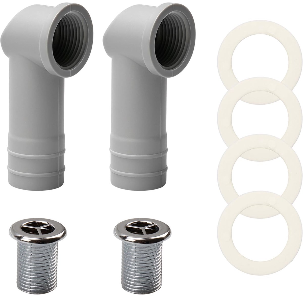Overloopring voor keramische wasbak - Rond - 2 stuks - 29x29 mm