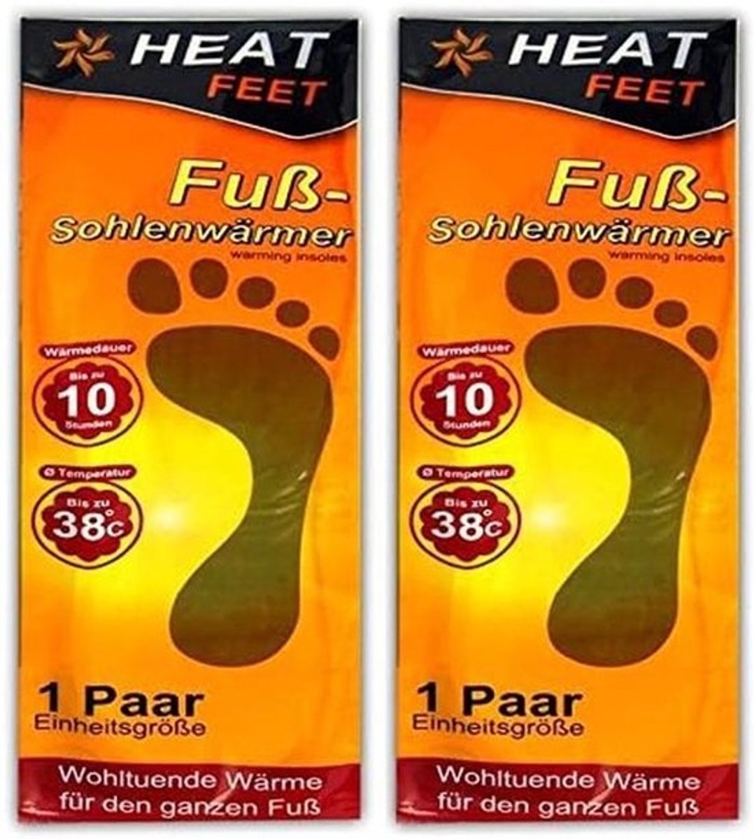 2 Paar WarmteZolen voor in Schoenen en Laarzen - Comfortabele Voetwarmers tot 10 Uur Warmte