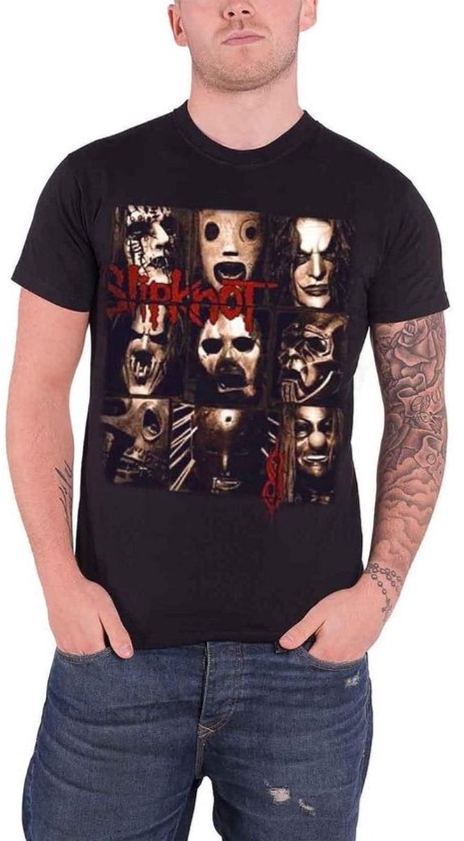 Zwart Herenshirt met Bandlogo - Mezzotint Decay