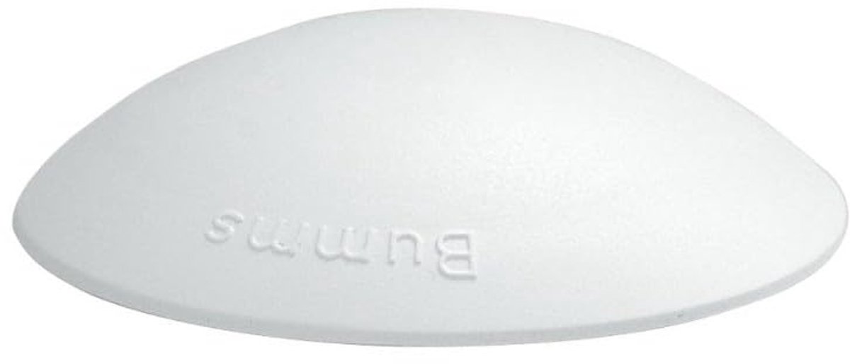 10-delige Set Deurstoppers - Van kunststof voor wand-, kast-, deur-, glas-, tegel- en behangbescherming - Wit - Diameter 60 mm, Hoogte 15 mm