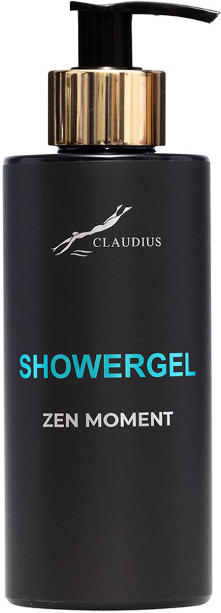 Showergel Zen Moment 300 ml - met gouden pomp - zwarte fles