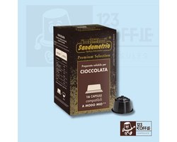 Chocolade koffie capsules A Modo Mio 16 stuks Sandemetrio Cioccolato