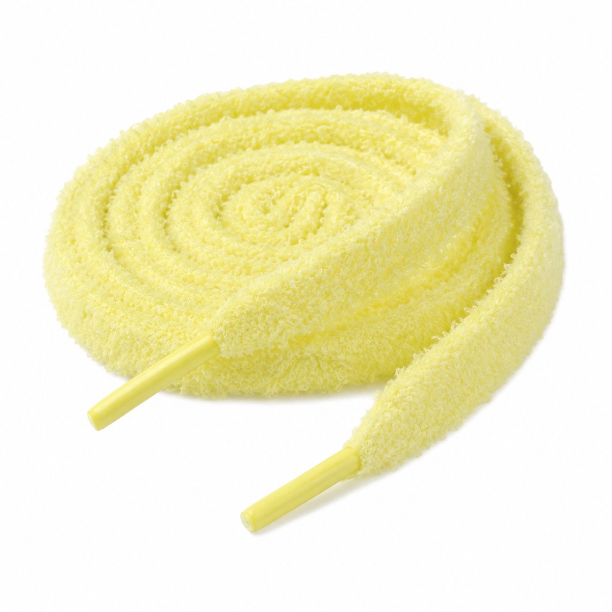 Fluffy Veters | Geel | 120cm | 13mm | Schoenaccessoires - Schoenveters