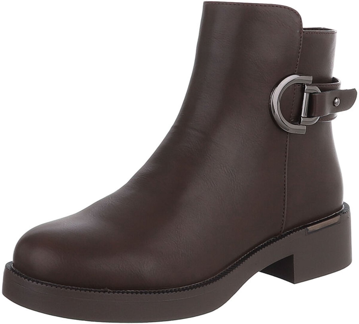 Enkellaars - Blokhak en gespdetail - Dames Mt:40