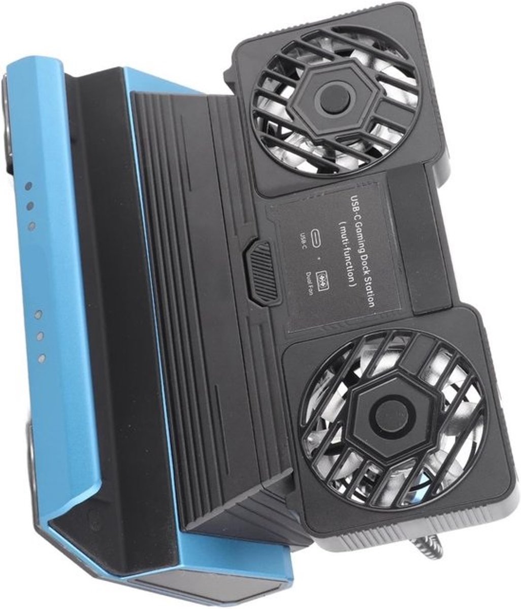 Gaming Docking Station - Console Hub - Draagbaar Gamen - Dubbele Koelventilator - 9-in-1 Poorten - Aluminium