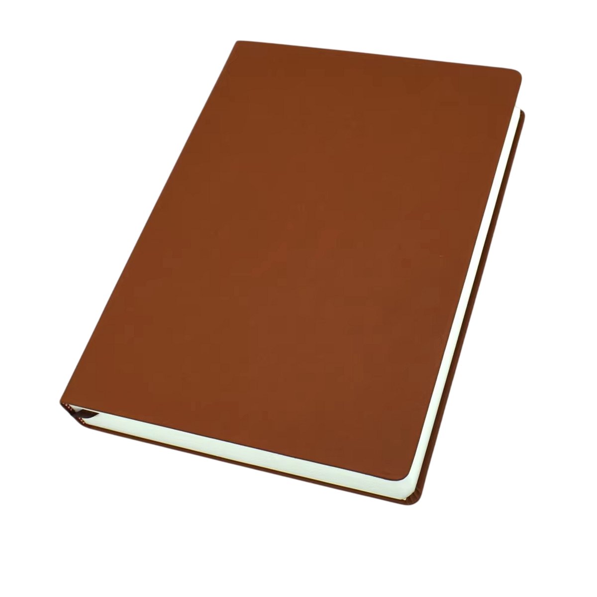 Notitieboek A4 – 660 Pagina's, Blanco Pagina's, Zachte PU-Leren Kaft, Dagboek, Schrijfboek, Schetsboek en Planner - Bruin