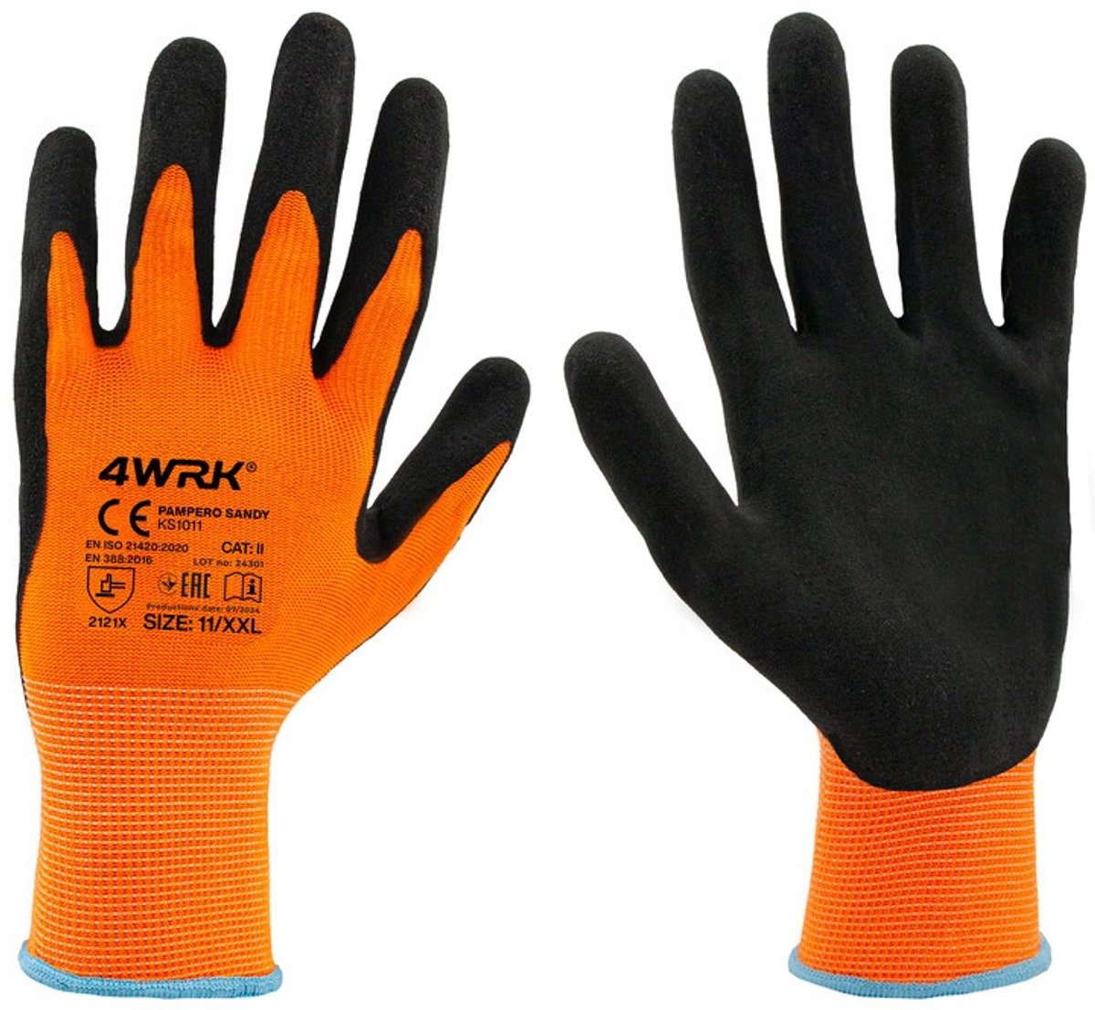 PAMPERO SANDY Werkhandschoenen-Veiligheidshandschoenen-Montagehandschoenen -12 paar maat- 9/L