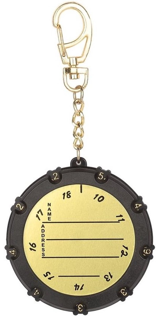 Golf Score Teller met Sleutelhanger Clip - Kept Scorekaart voor 18 Holes