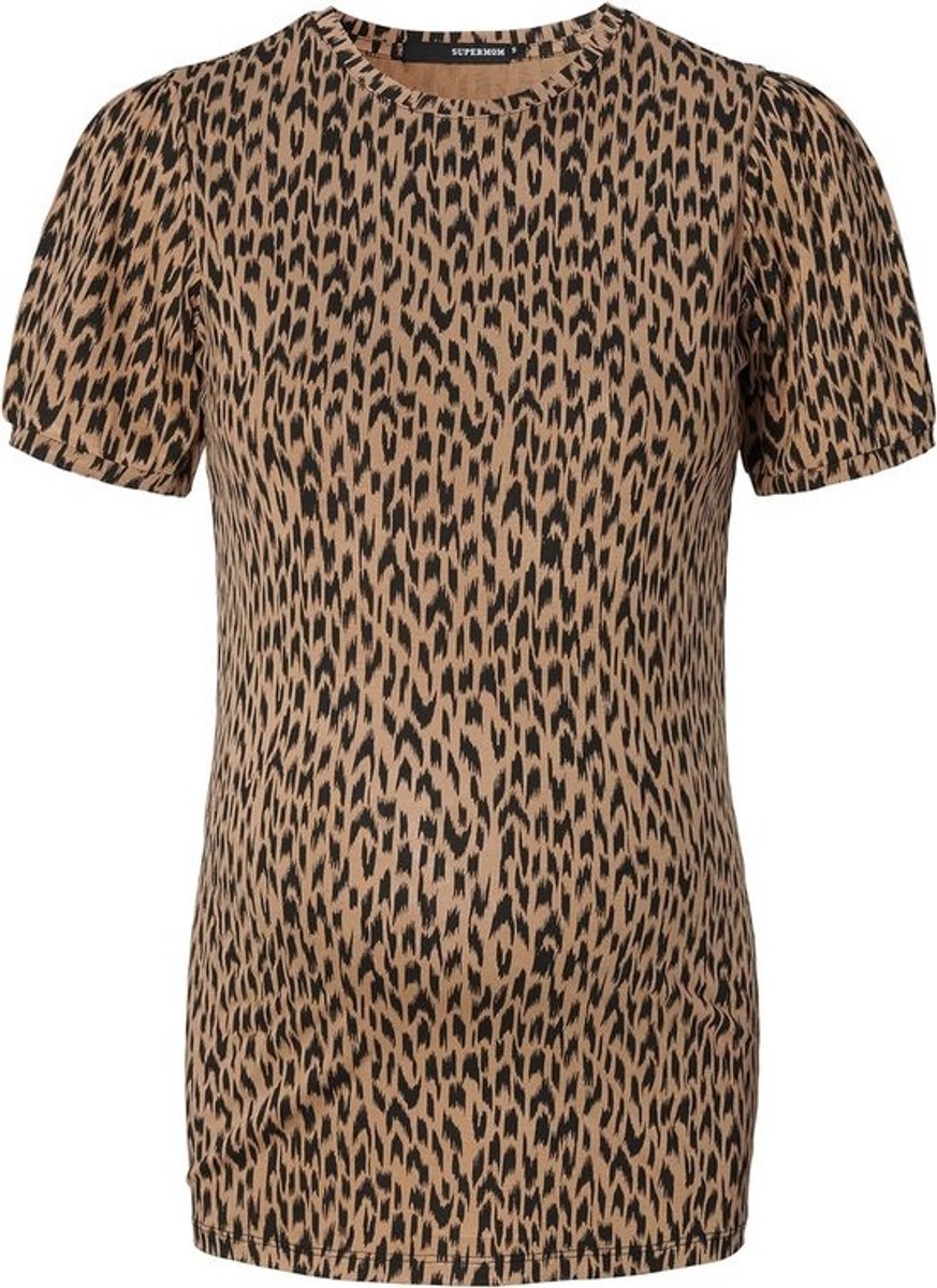 Dames T-Shirt met Korte Mouwen en Etnische Print
