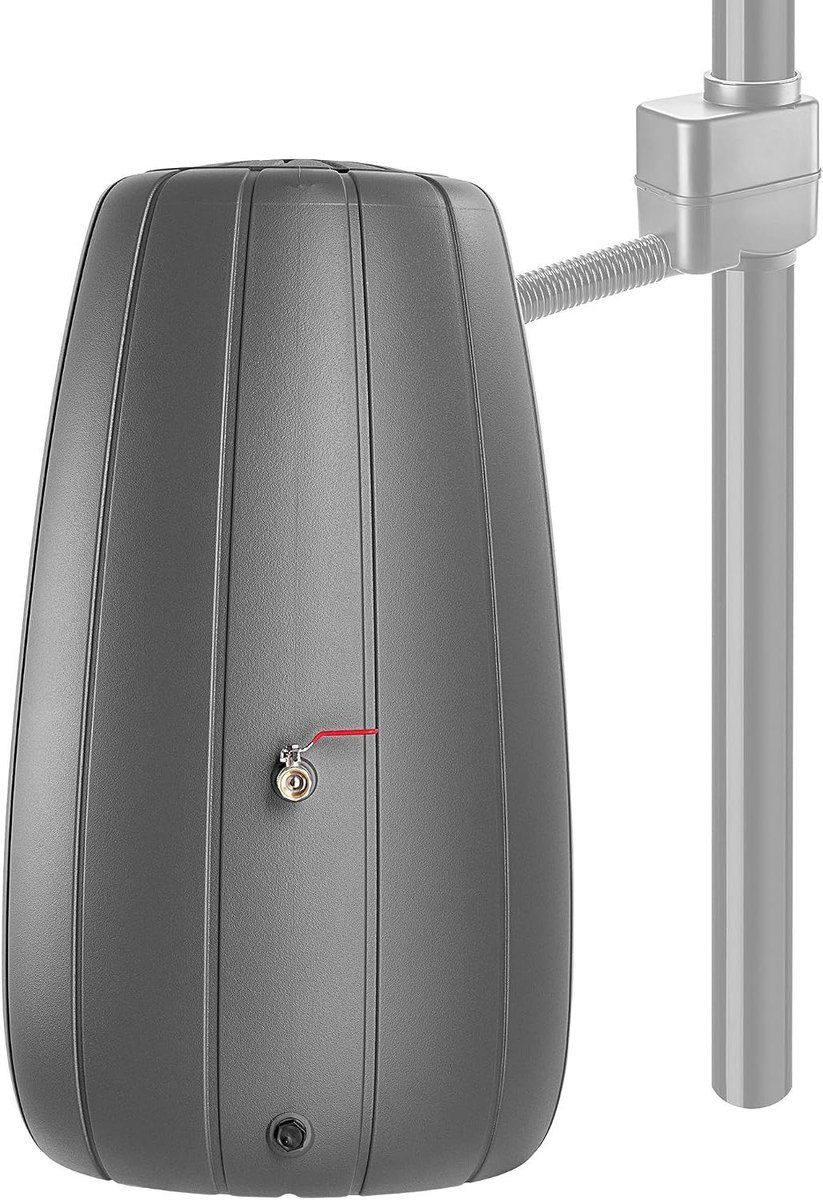 Regenton - Regenwatertank - Tuinieren water geven - Vorstbestendig met kraan - 200 liter - Antraciet
