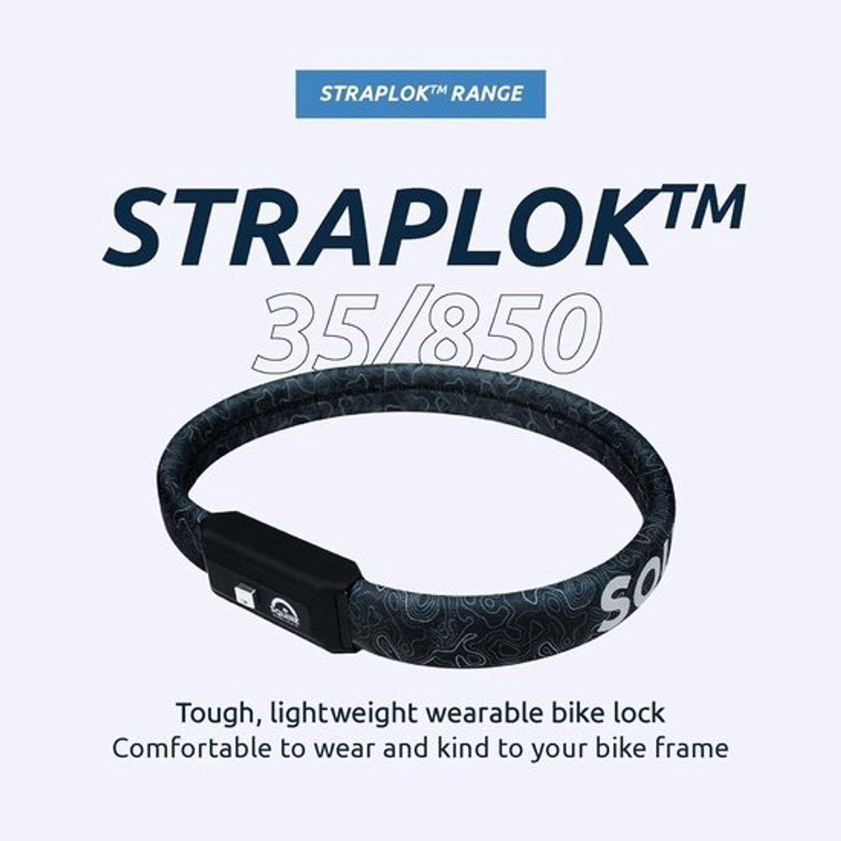 Sterk en Lichtgewicht Fietslot met Staalkernen - 85 cm - Inclusief 2 Sleutels