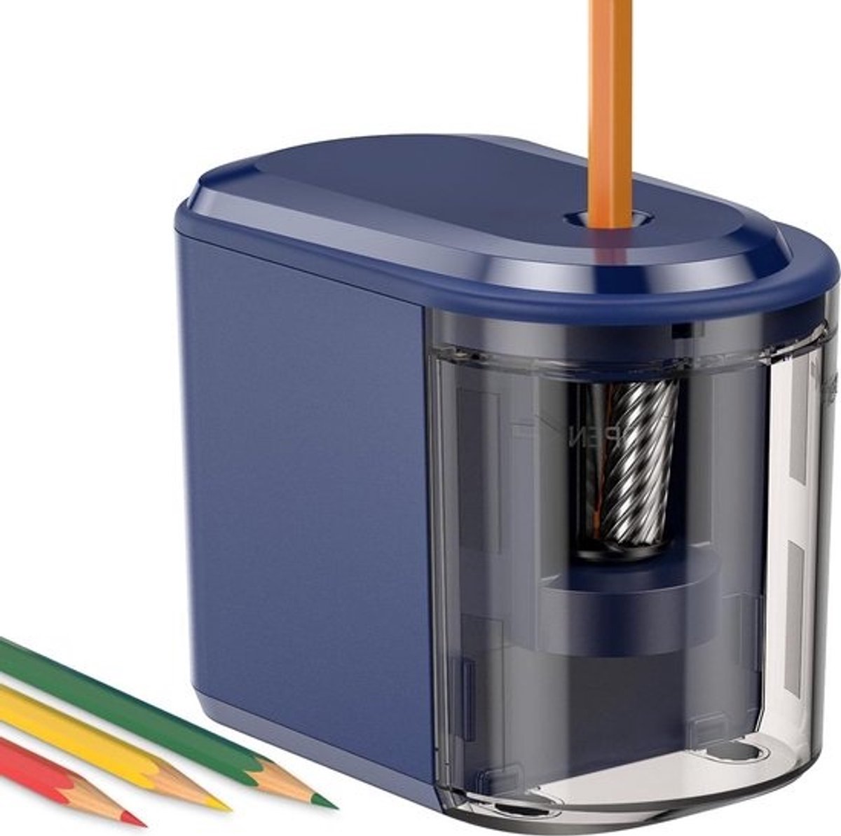 Automatische Elektrische Puntenslijper - Sterker Spiraalmes - Voor 6-8 mm Nr. 2/Kleurpotloden - Batterij en USB-Aangedreven - Kantoor en Klaslokaal