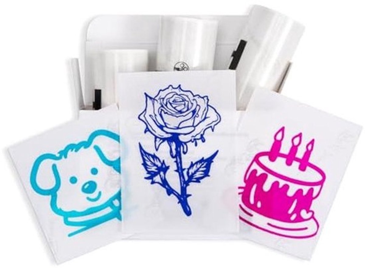 Kleur Sticky Papier voor Mini Printer - Transparant Stickerpapier Vulling 50 mm x 3,5 m