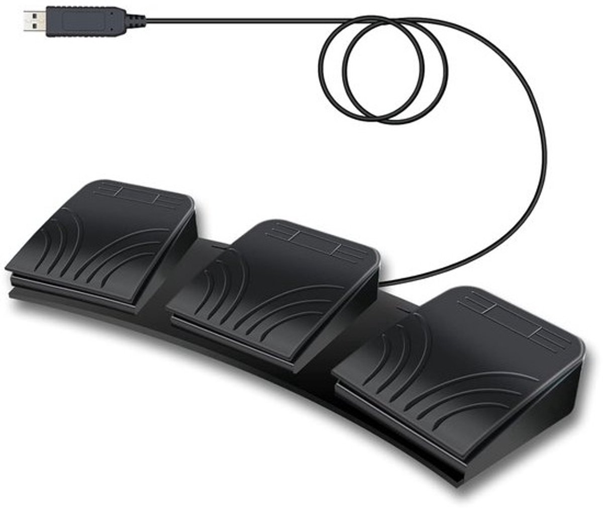 USB Voetpedaal met Drie Trappen voor PC Bediening en Gaming