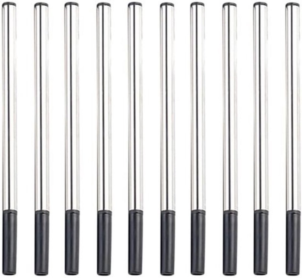 20 Stuks Ballpoint Pen Vullingen Medium Zwart – 11cm – Universeel Navulinkt