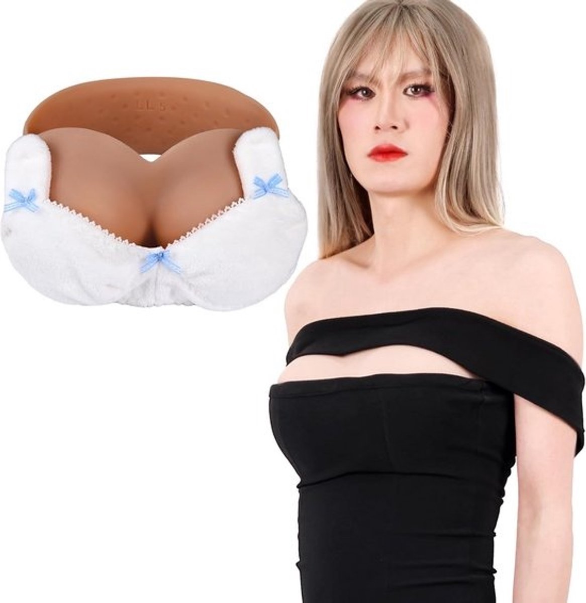 Strapless Siliconen Borstprothese - Realistisch Borstvormer voor Crossdress, Transgender, Cosplay en Mastectomie